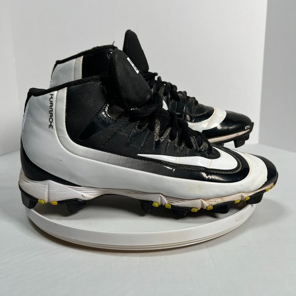 Nike Huarache 2KFilth Keystone‎ Mid 807141-017 mens size 6.5 black cleats - Picture 1 of 12